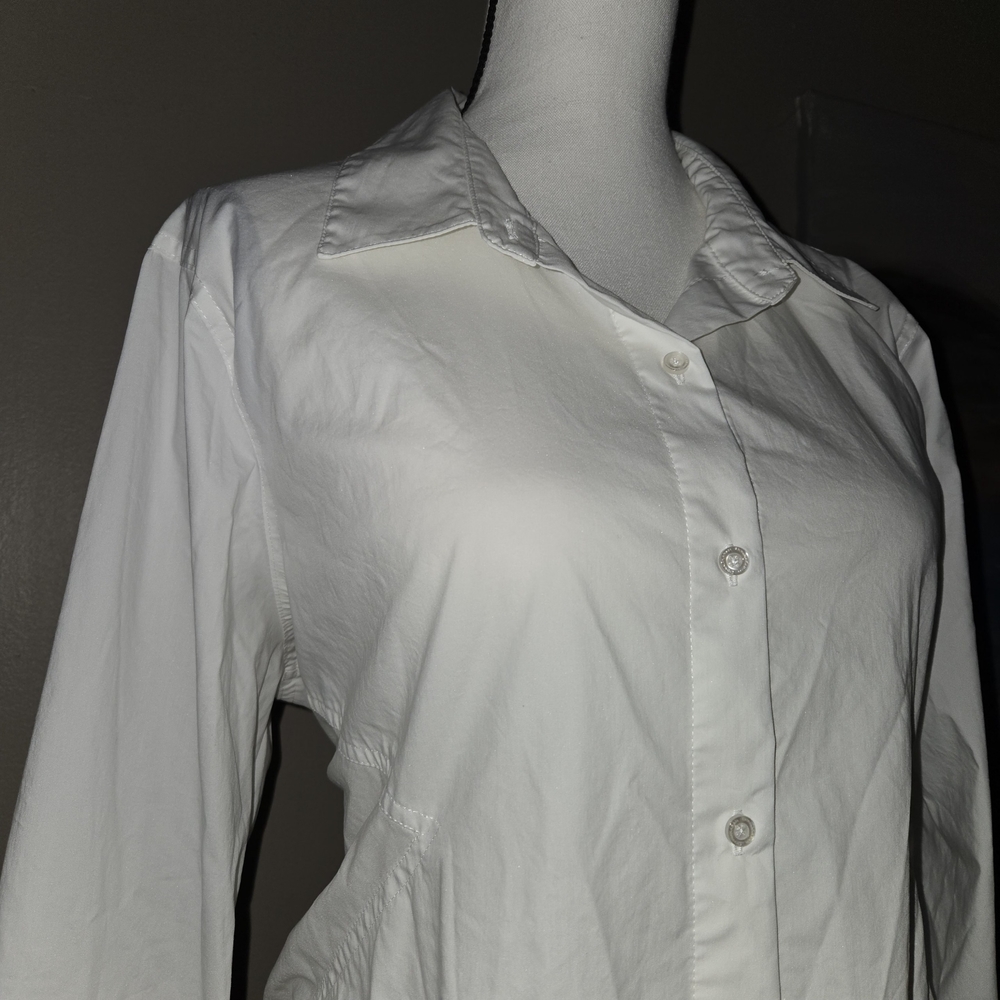 ☀️Donna Karan White Long Sleeve Shirt
